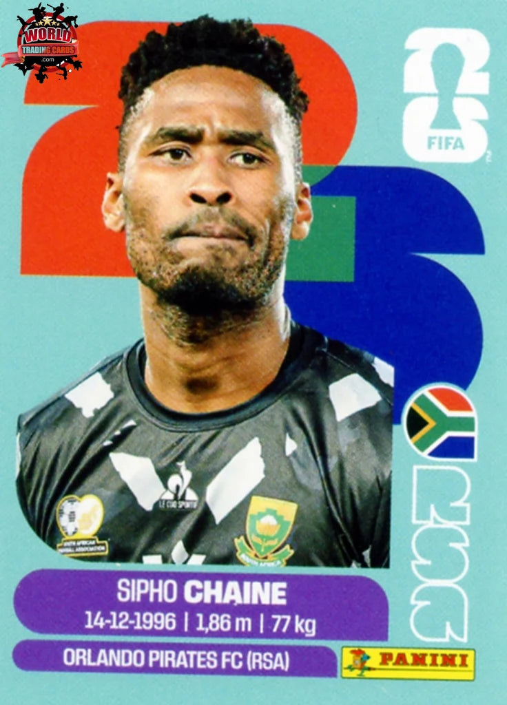#RSA003 | Panini | Fifa World Cup Stickers | 2026 | Sipho Chaine | South Africa | Base