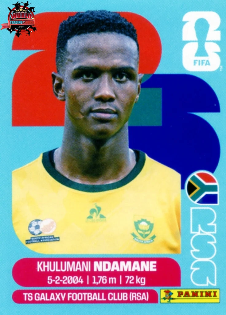 #RSA007 | Panini | Fifa World Cup Stickers | 2026 | Khulumani Ndamane | South Africa | Base