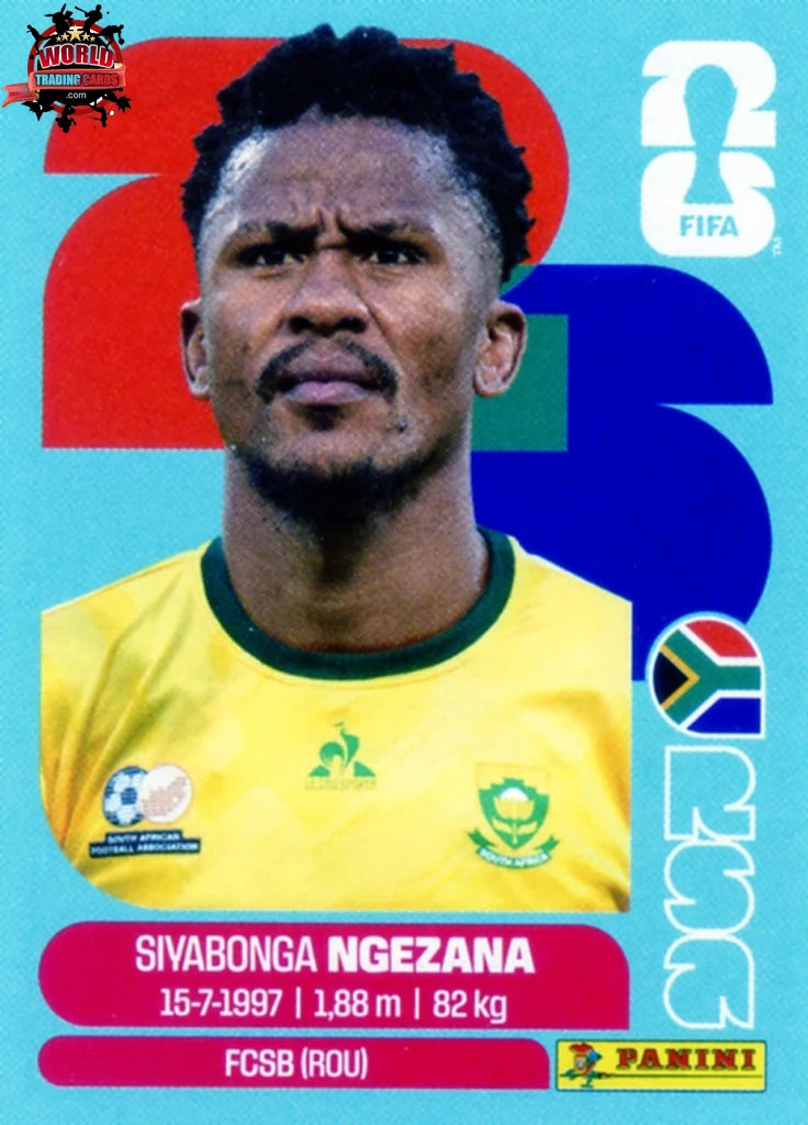 #RSA008 | Panini | Fifa World Cup Stickers | 2026 | Siyabonga Ngezana | South Africa | Base