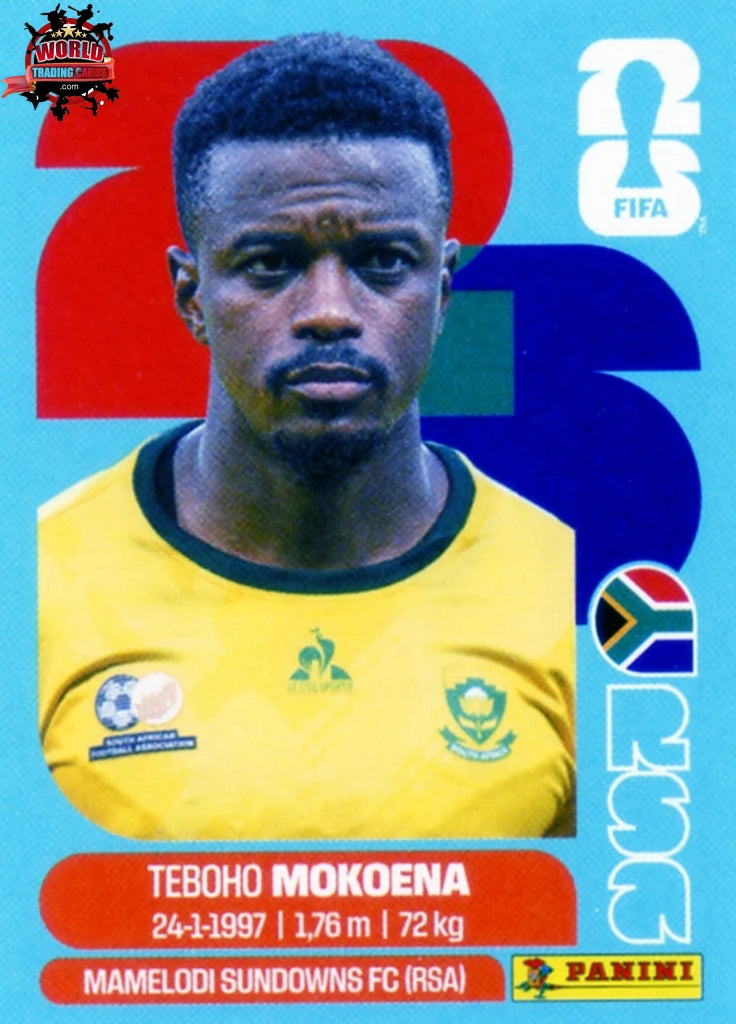 #RSA011 | Panini | Fifa World Cup Stickers | 2026 | Teboho Mokoena | South Africa | Base
