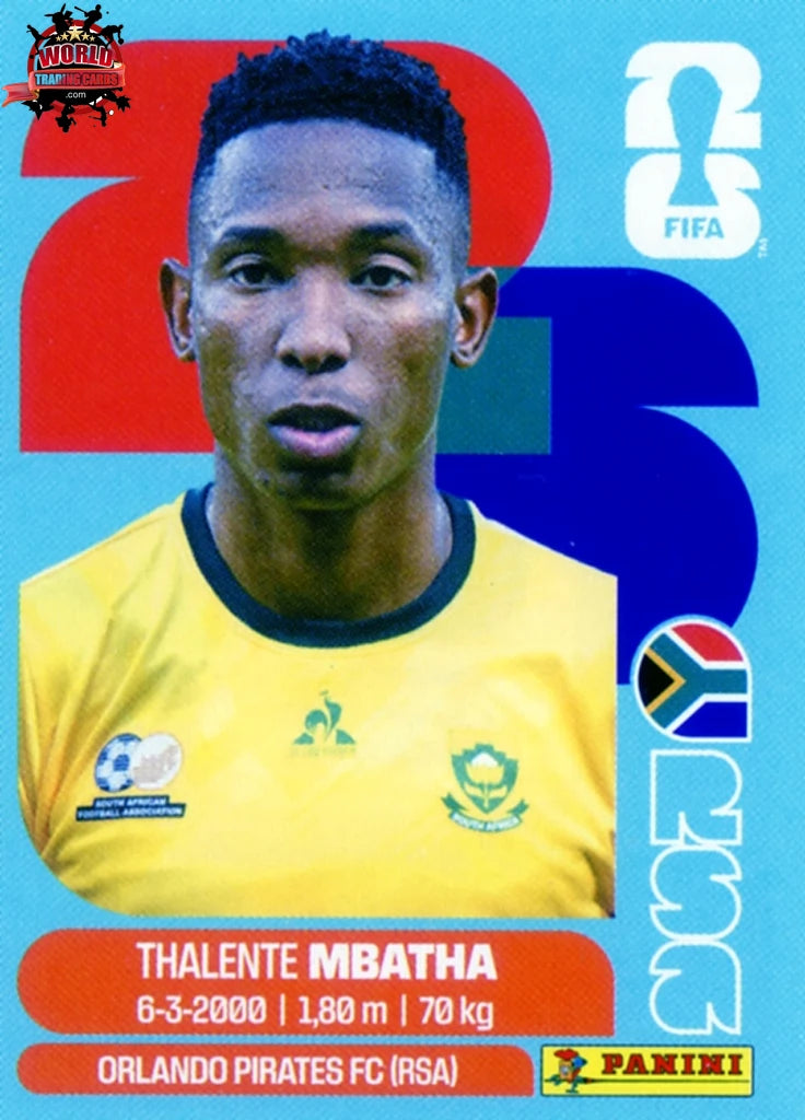 #RSA012 | Panini | Fifa World Cup Stickers | 2026 | Thalente Mbatha | South Africa | Base