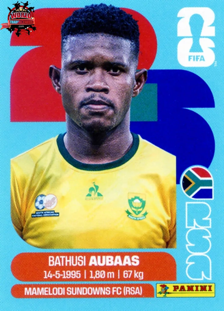 #RSA014 | Panini | Fifa World Cup Stickers | 2026 | Bathasi Aubaas | South Africa | Base