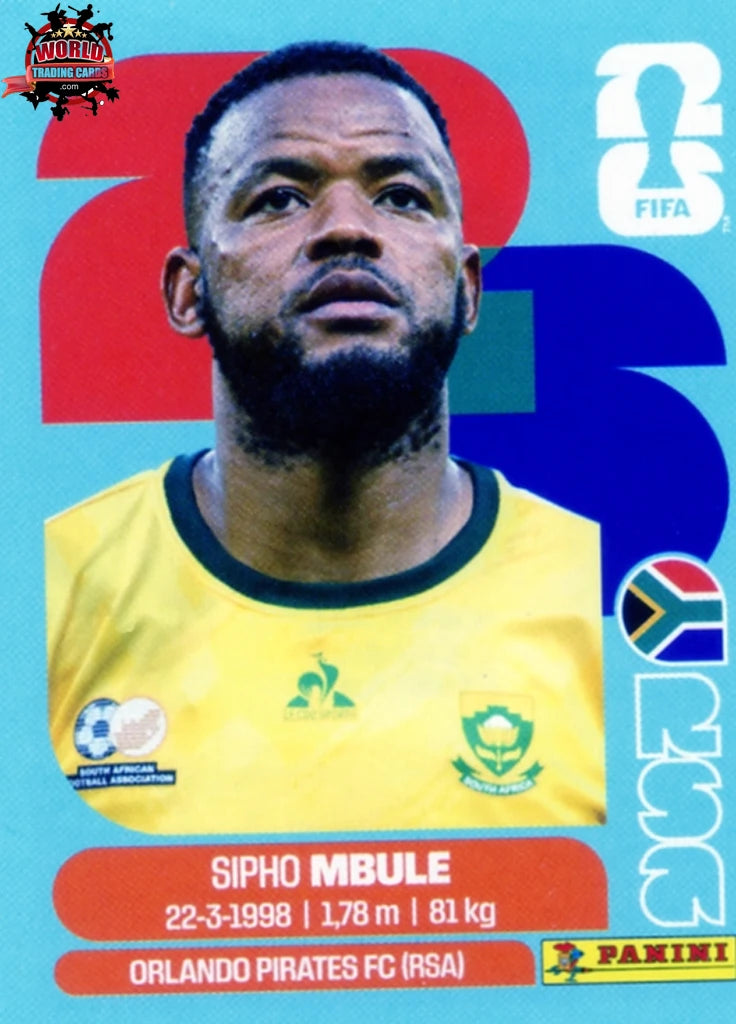 #RSA016 | Panini | Fifa World Cup Stickers | 2026 | Sipho Mbule | South Africa | Base