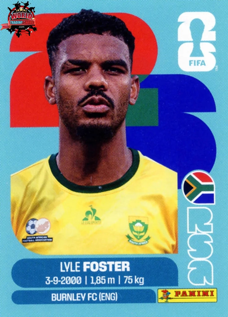 #RSA017 | Panini | Fifa World Cup Stickers | 2026 | Lyle Foster | South Africa | Base