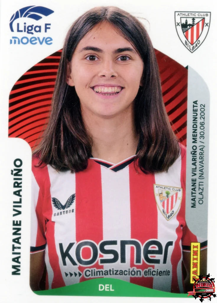 Cromo Trading Card Fútbol-Maitane Vilariño-Athletic Club-Panini Liga F Moeve 2025-2026-41-Basico