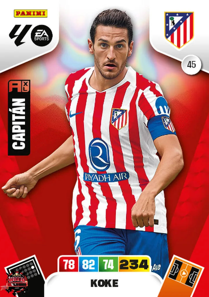 Koke - Atlético de Madrid - Panini Adrenalyn XL - 2025-2026 - 45 - Basico