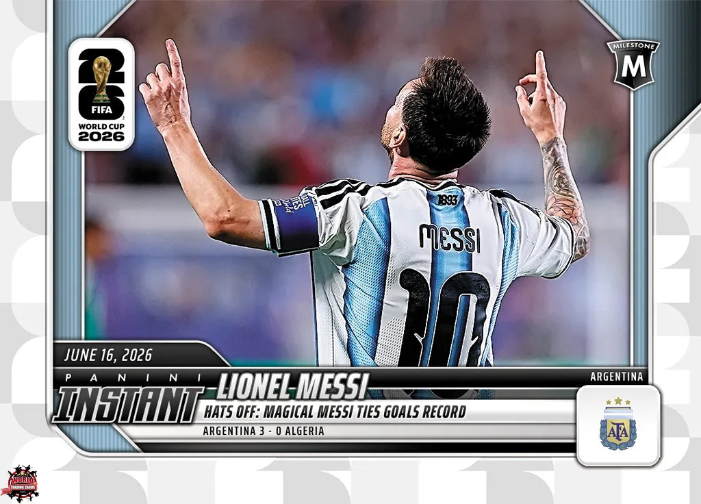 PIWC046 | Panini | FIFA World Cup | 2026 | PANINI INSTANT | Lionel Messi | Base | Exclusive USA | Limited Editions | PREORDEN | ENVÍO 40 días aproximadamente desde la fecha de compra.