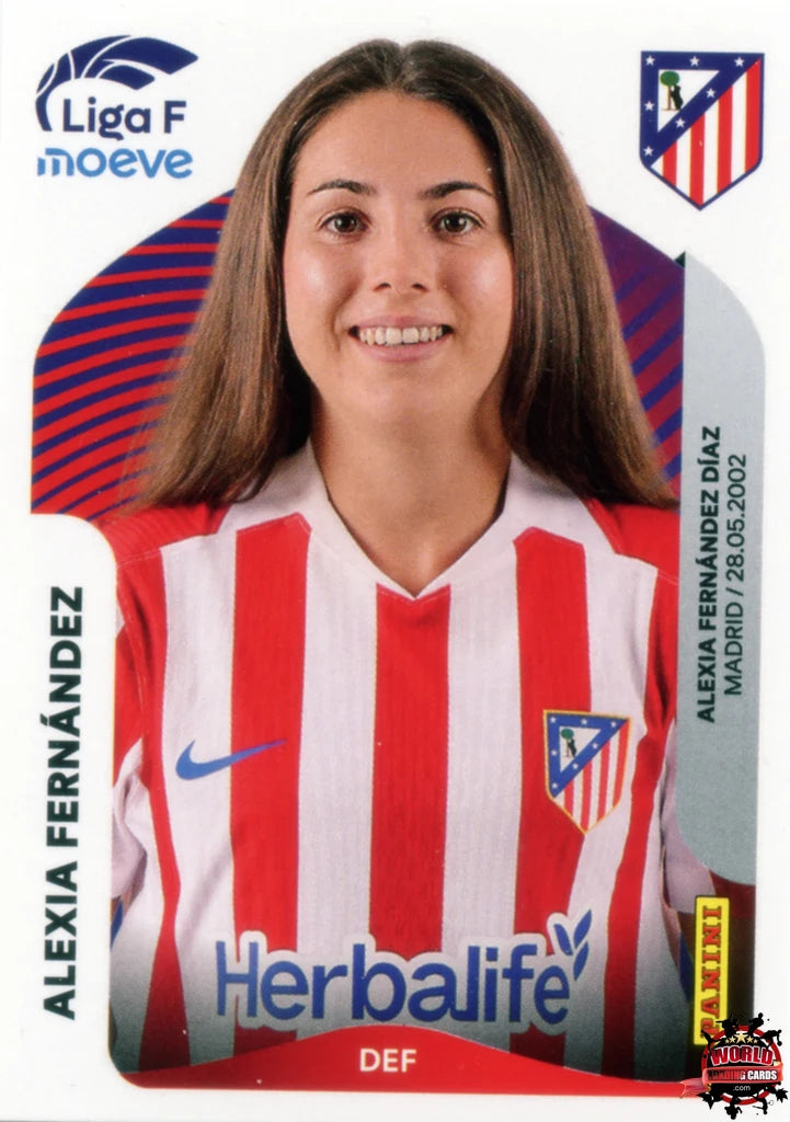 Cromo Trading Card Fútbol-Alexia Fernández-Atlético de Madrid-Panini Liga F Moeve 2025-2026-46-Basico