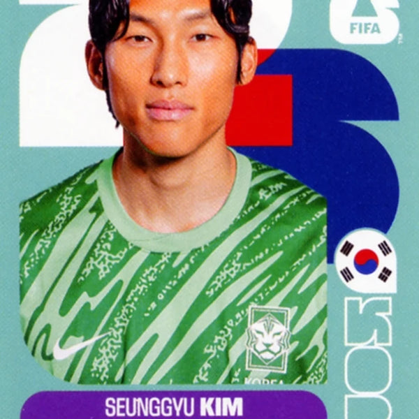 Soccer Trading Card-Seung-Gyu Kim-South Korea-Panini Fifa World