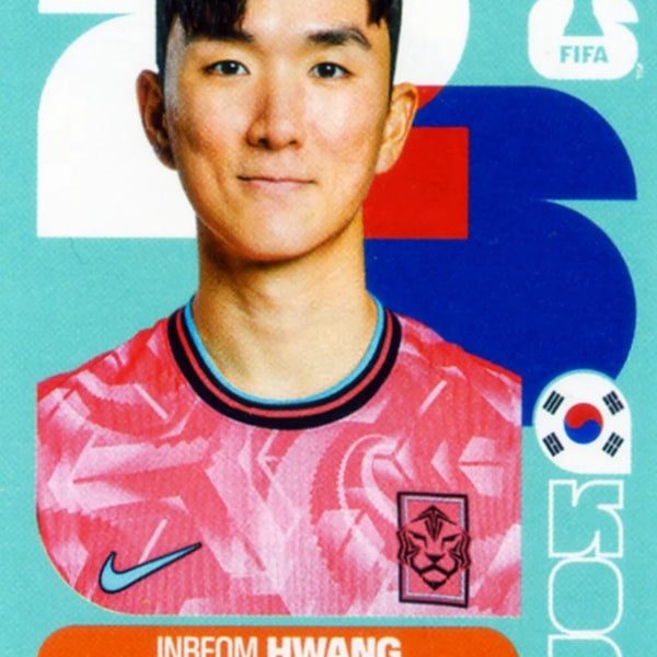 Soccer Trading Card-In-beom Hwang-South Korea-Panini Fifa World