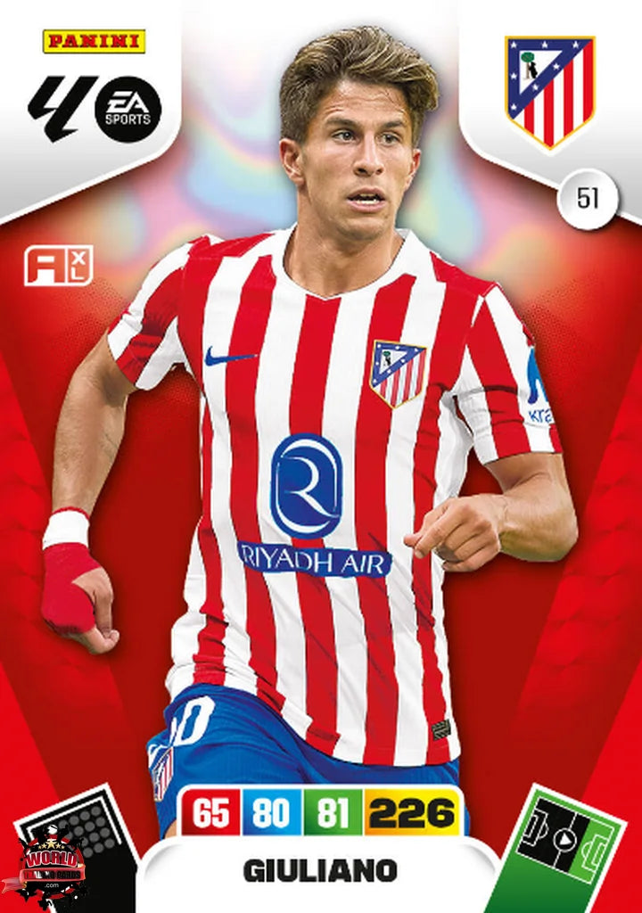 Giuliano - Atlético de Madrid - Panini Adrenalyn XL - 2025-2026 - 51 - Basico