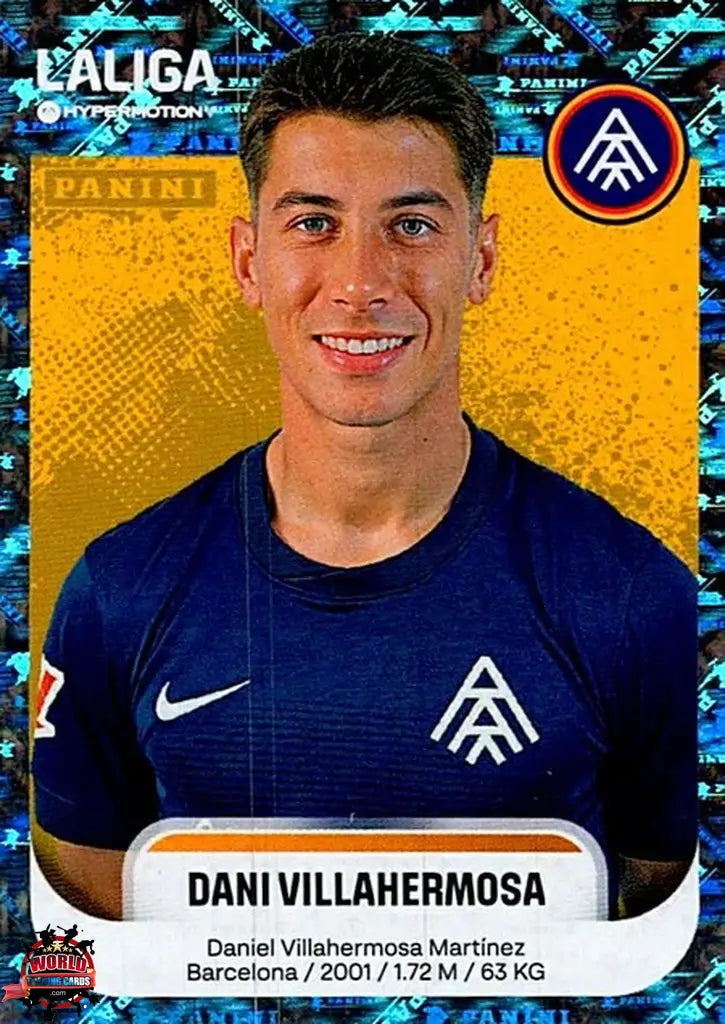 Cromo Trading Card Fútbol-Dani Villahermosa-FC Andorra-Panini La Liga HypermotionV 2025-2026-51-Brillante