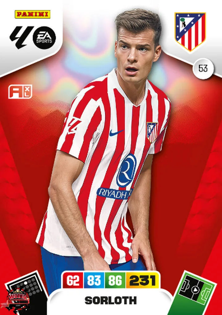 Sørloth - Atlético de Madrid - Panini Adrenalyn XL - 2025-2026 - 53 - Basico