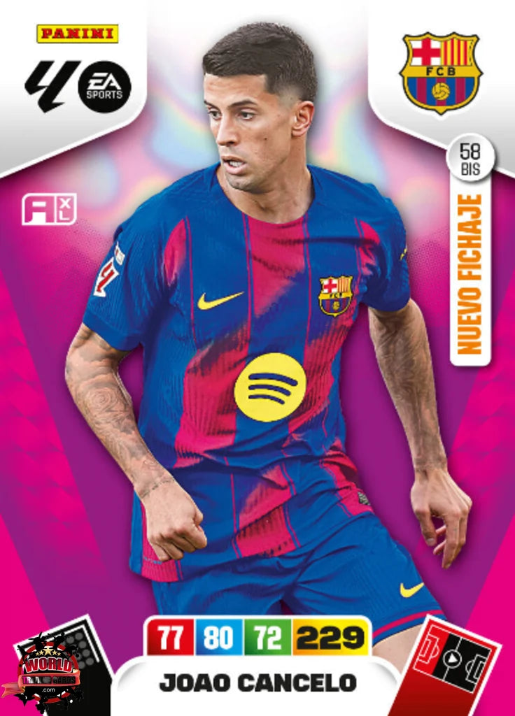 #058 Bis | Adrenalyn XL | La Liga | 2025-2026 | Joao Cancelo  | FC Barcelona | Nuevo Fichaje