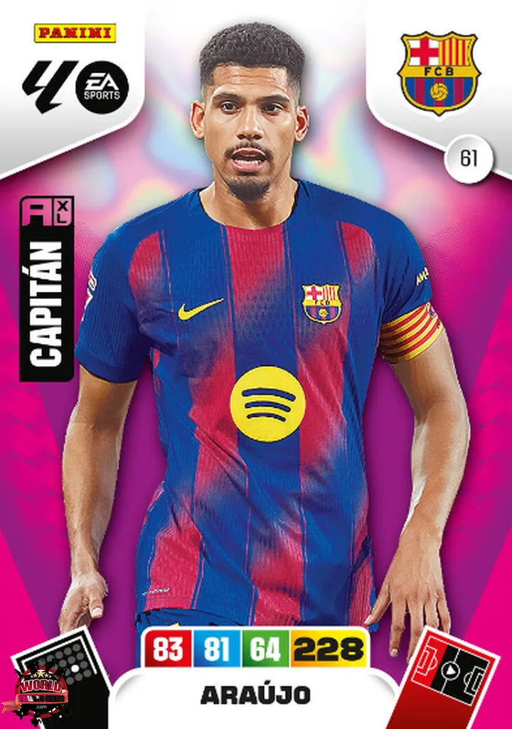 Araújo - FC Barcelona - Panini Adrenalyn XL - 2025-2026 - 61 - Basico