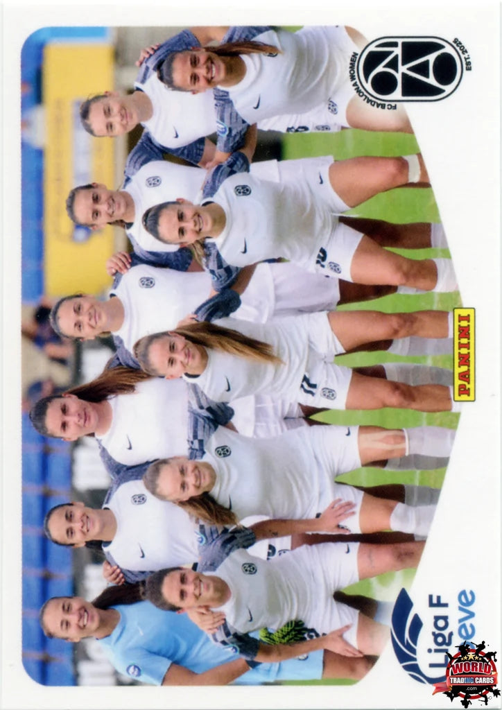 Cromo Trading Card Fútbol-Formación Badalona Women-FC Badalona Women-Panini Liga F Moeve 2025-2026-63-Basico