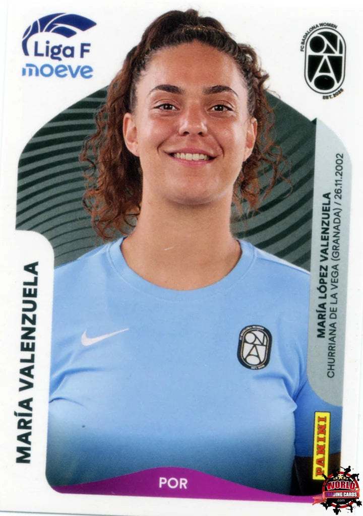 Cromo Trading Card Fútbol-María Valenzuela-FC Badalona Women-Panini Liga F Moeve 2025-2026-65-Basico