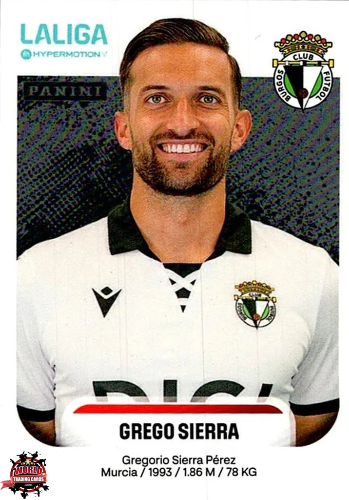 Cromo Trading Card Fútbol-Grego Sierra-Burgos CF-Panini La Liga HypermotionV 2025-2026-66-Basico