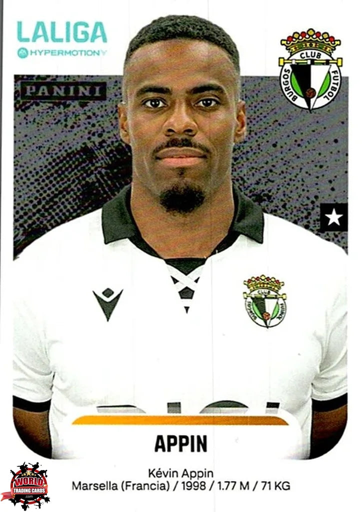 Cromo Trading Card Fútbol-Appin-Burgos CF-Panini La Liga HypermotionV 2025-2026-68-Basico