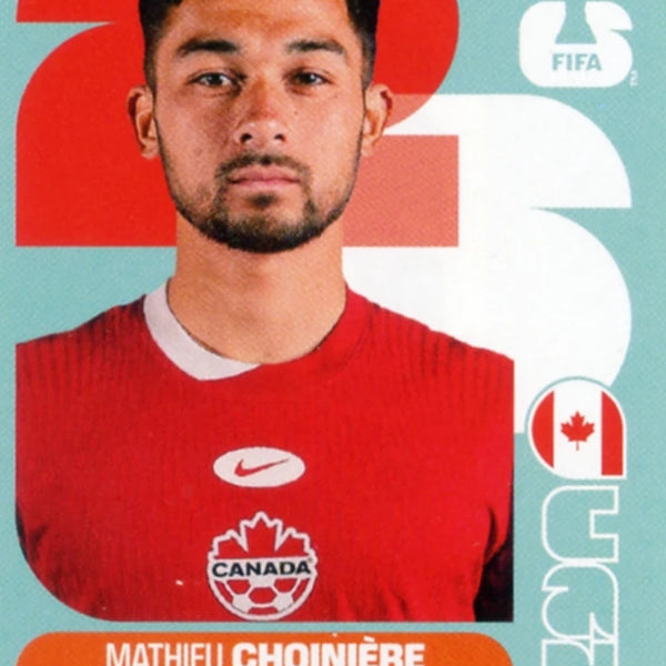 Football Trading Card-Mathieu Choinière-Canada-Panini Fifa World