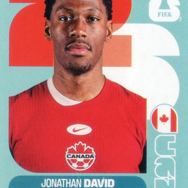 Chrome Trading Card Football-Jonathan David-Canada-Panini Fifa
