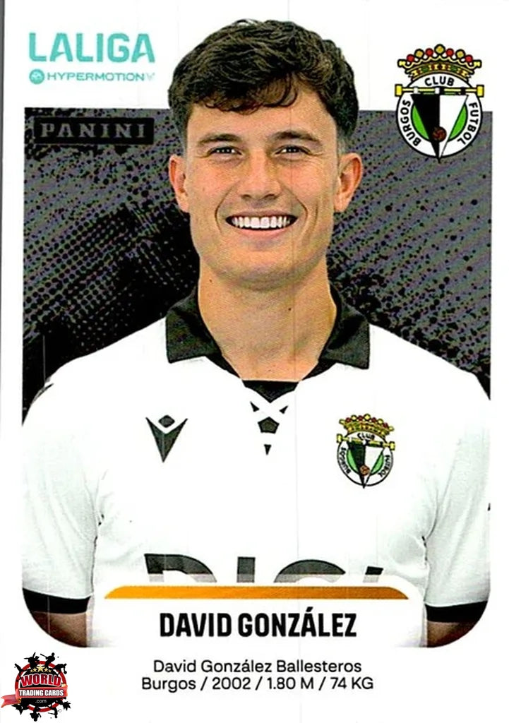 Cromo Trading Card Fútbol-David González-Burgos CF-Panini La Liga HypermotionV 2025-2026-70-Basico