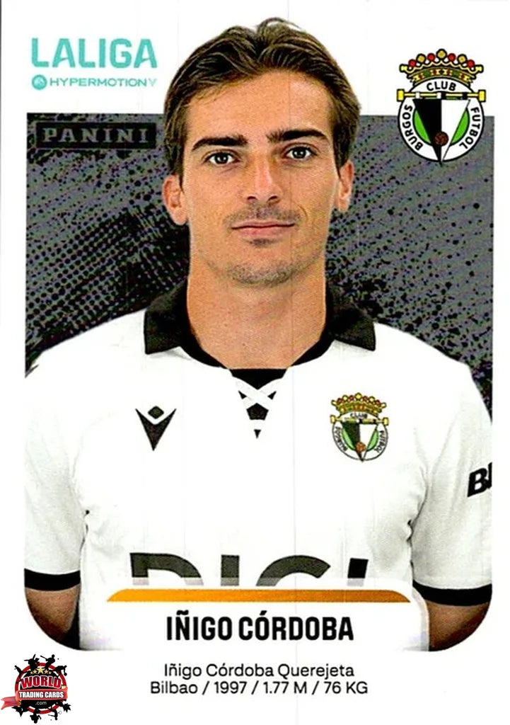 Cromo Trading Card Fútbol-Íñigo Córdoba-Burgos CF-Panini La Liga HypermotionV 2025-2026-72-Basico