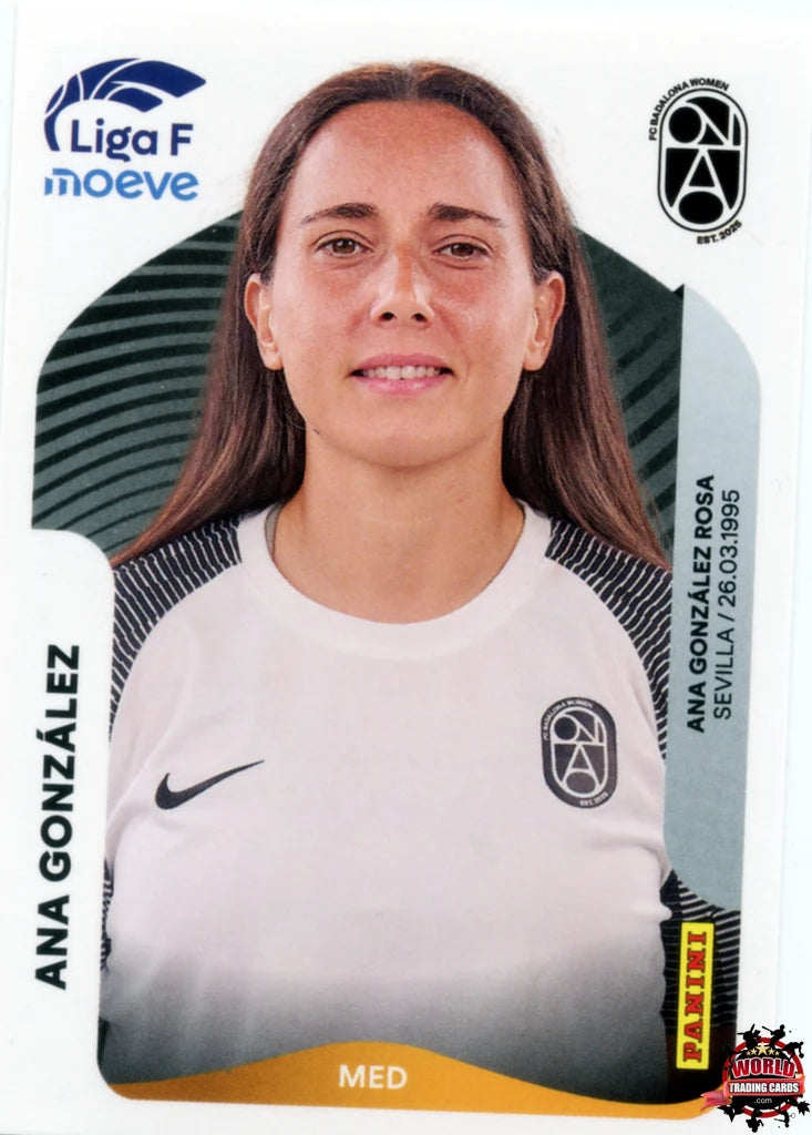 Cromo Trading Card Fútbol-Ana González-FC Badalona Women-Panini Liga F Moeve 2025-2026-72-Basico
