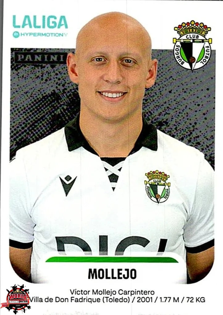 Cromo Trading Card Fútbol-Mollejo-Burgos CF-Panini La Liga HypermotionV 2025-2026-74-Basico