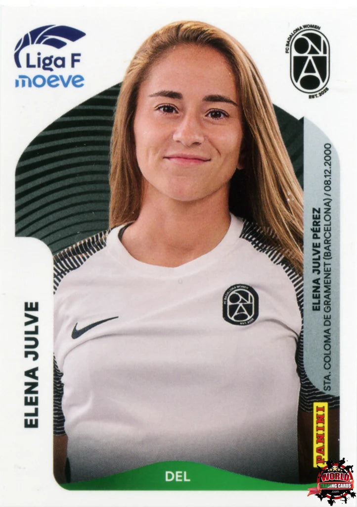 Cromo Trading Card Fútbol-Elena Julve-FC Badalona Women-Panini Liga F Moeve 2025-2026-78-Basico