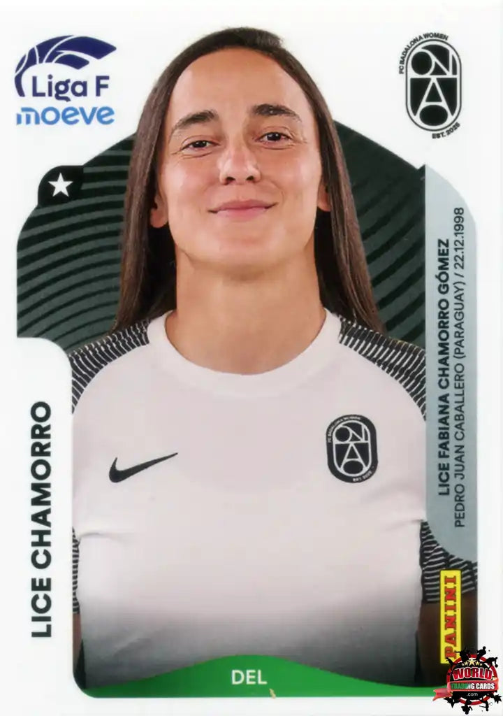 Cromo Trading Card Fútbol-Lice Chamorro-FC Badalona Women-Panini Liga F Moeve 2025-2026-81-Basico