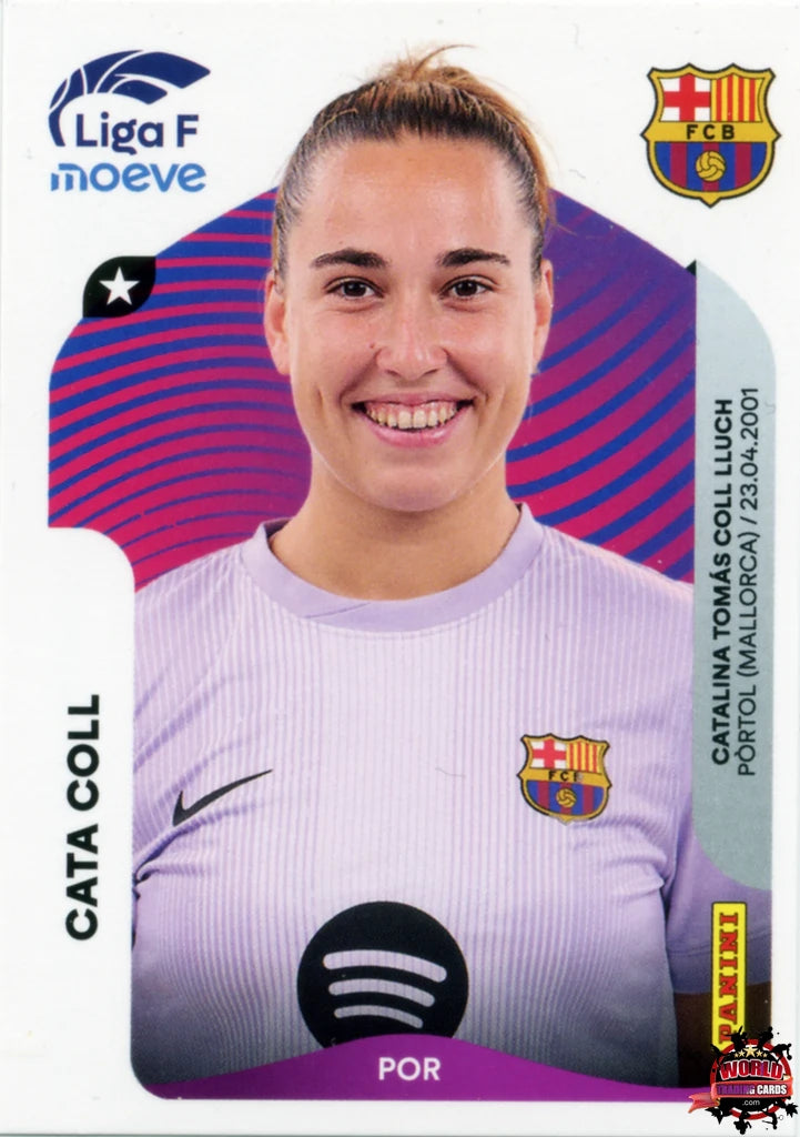 Cromo Trading Card Fútbol-Cata Coll-FC Barcelona-Panini Liga F Moeve 2025-2026-84-Basico