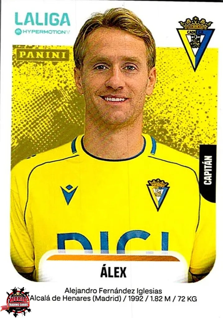 Cromo Trading Card Fútbol-Álex-Cádiz CF-Panini La Liga HypermotionV 2025-2026-88-Basico
