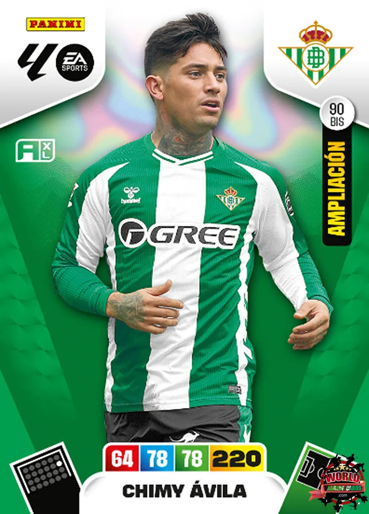 #090 Bis | Panini | Adrenalyn XL | La Liga | 2025-2026 | Chimy Avila | Real Betis | Update