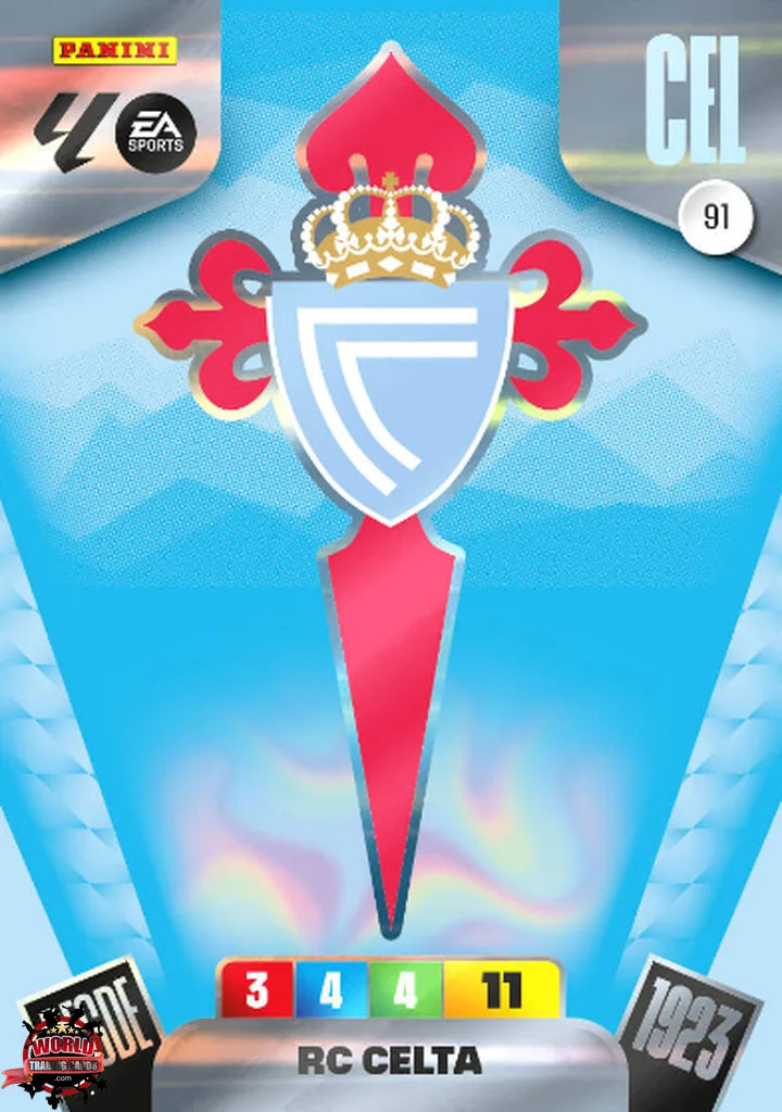 Escudo - RC Celta - Panini Adrenalyn XL - 2025-2026 - 91 - Basico