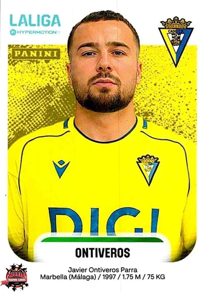 Cromo Trading Card Fútbol-Ontiveros-Cádiz CF-Panini La Liga HypermotionV 2025-2026-94-Basico