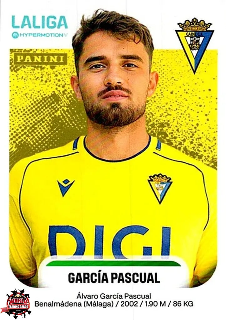 Cromo Trading Card Fútbol-García Pascual-Cádiz CF-Panini La Liga HypermotionV 2025-2026-95-Basico