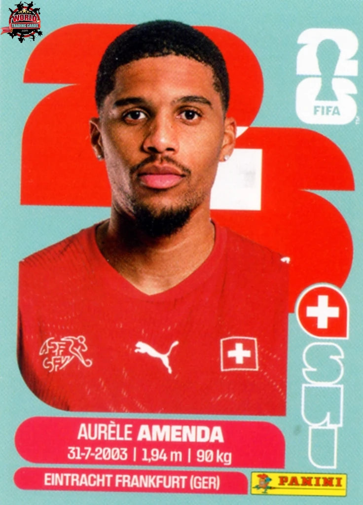 #SUI007 | Panini | Fifa World Cup Stickers | 2026 | Aurèle Amenda | Switzerland | Base - International version