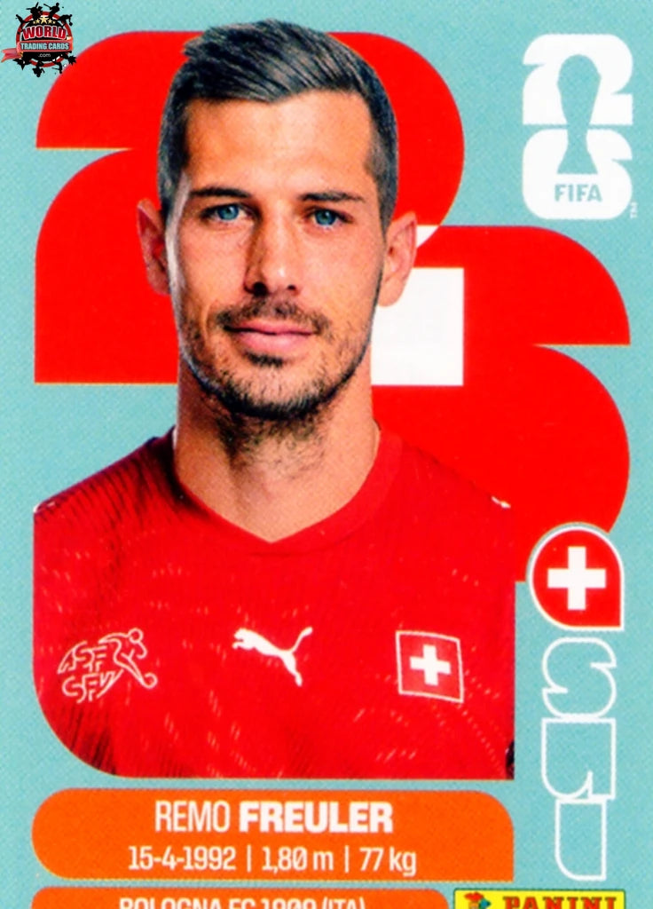 #SUI011 | Panini | Fifa World Cup Stickers | 2026 | Remo Freuler | Switzerland | Base - International version