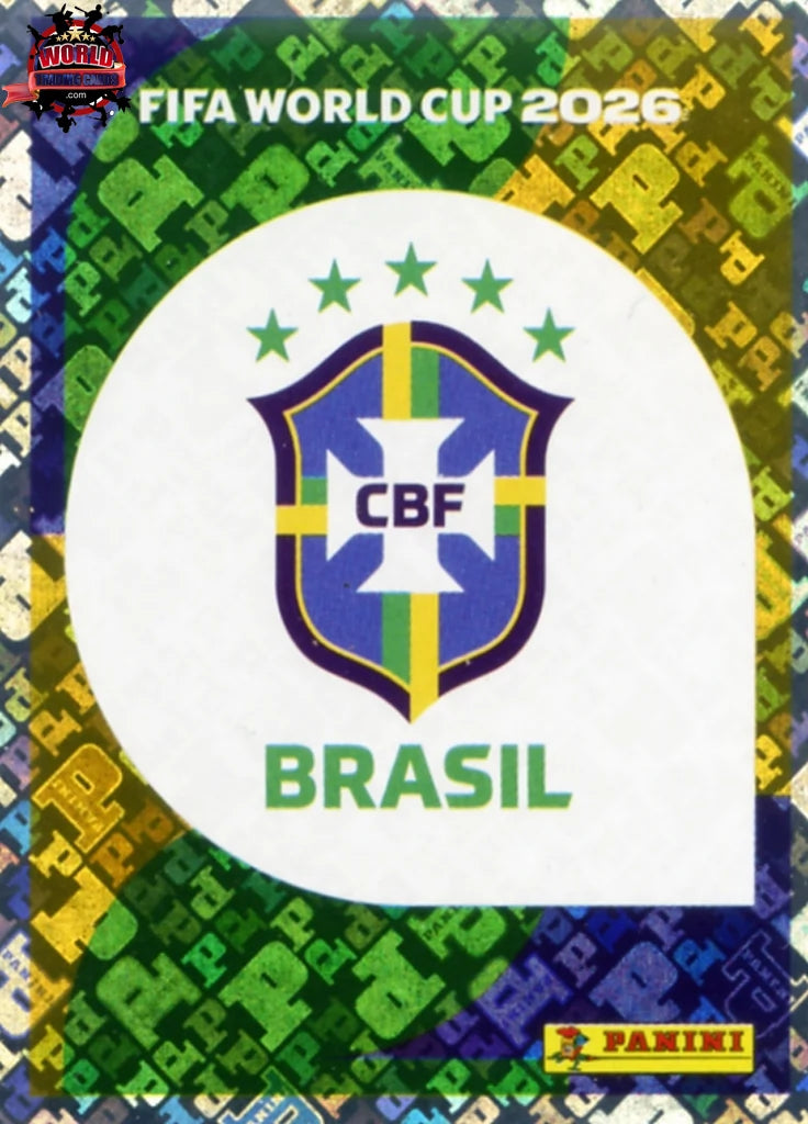 #BRA001 | Panini | Fifa World Cup Stickers | 2026 | Emblem | Brazil | Foil - International version