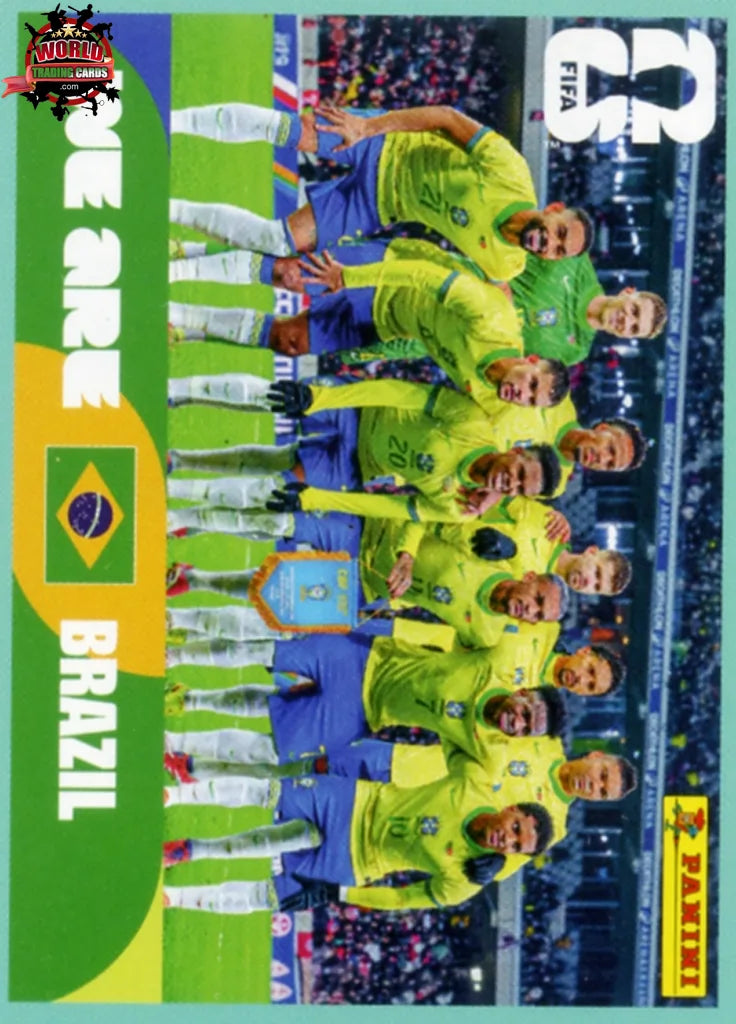 #BRA013 | Panini | Fifa World Cup Stickers | 2026 | Team Photo | Brazil | Base - International version