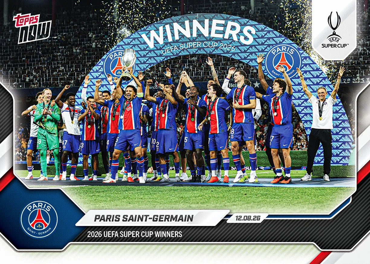 2026-27 | Topps | Now | Uefa Champions League | Paris Saint Germain | Base | #001 | Limited Editions | PREORDEN | ENVÍO 30 días aproximadamente desde la fecha de compra.