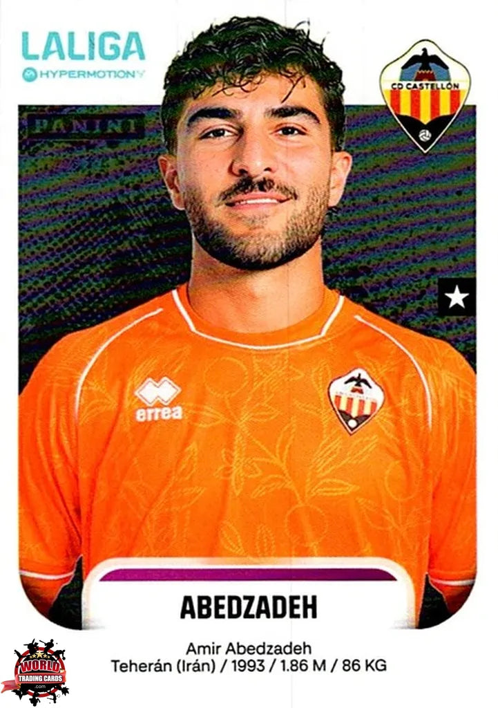 Cromo Trading Card Fútbol-Abedzadeh-CD Castellón-Panini La Liga HypermotionV 2025-2026-100-Basico
