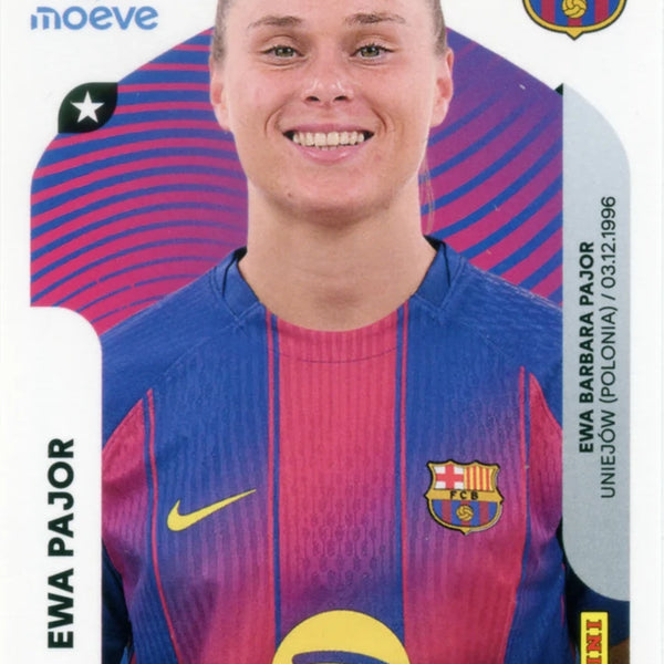 Trading Card Football-Ewa Pajor-FC Barcelona-Panini Liga F Moeve