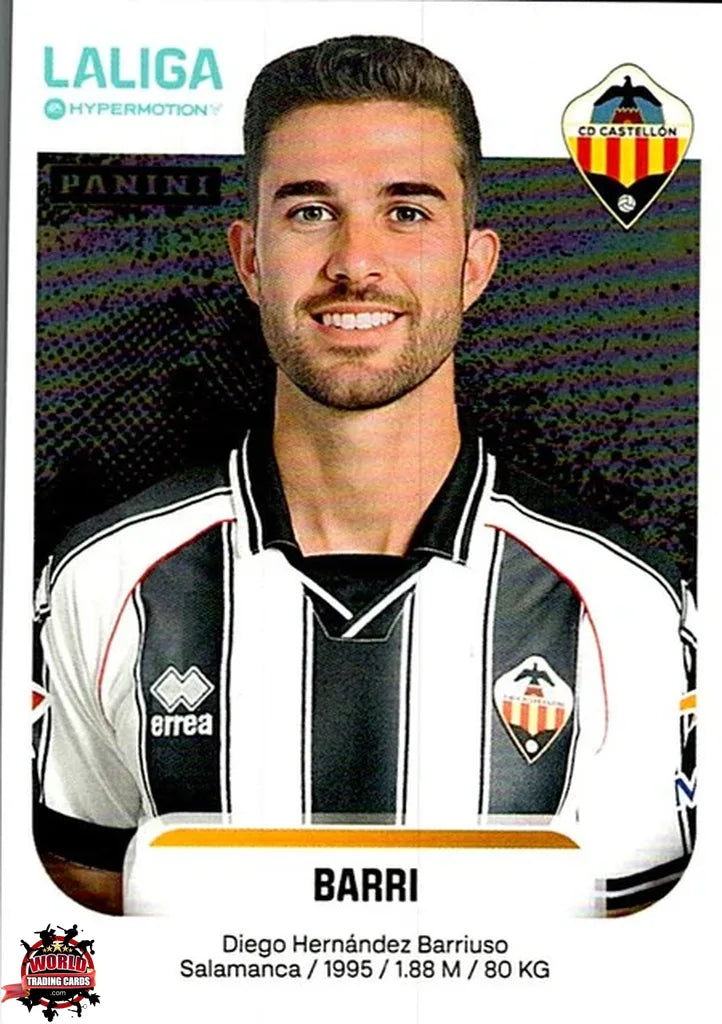 Cromo Trading Card Fútbol-Barri-CD Castellón-Panini La Liga HypermotionV 2025-2026-106-Basico