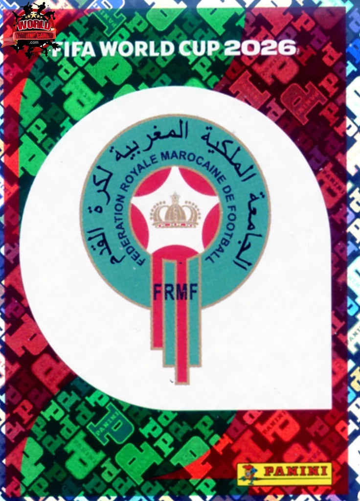 #MAR001 | Panini | Fifa World Cup Stickers | 2026 | Emblem | Morocco | Foil - International version