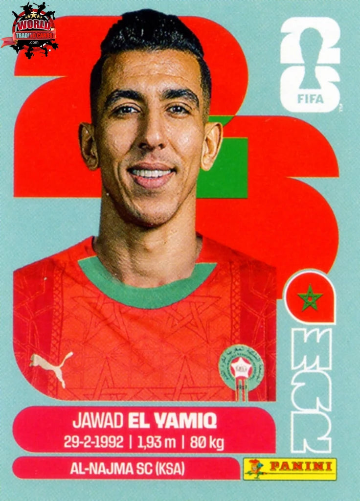 #MAR008 | Panini | Fifa World Cup Stickers | 2026 | Jawad El Yamio | Morocco | Base - International version