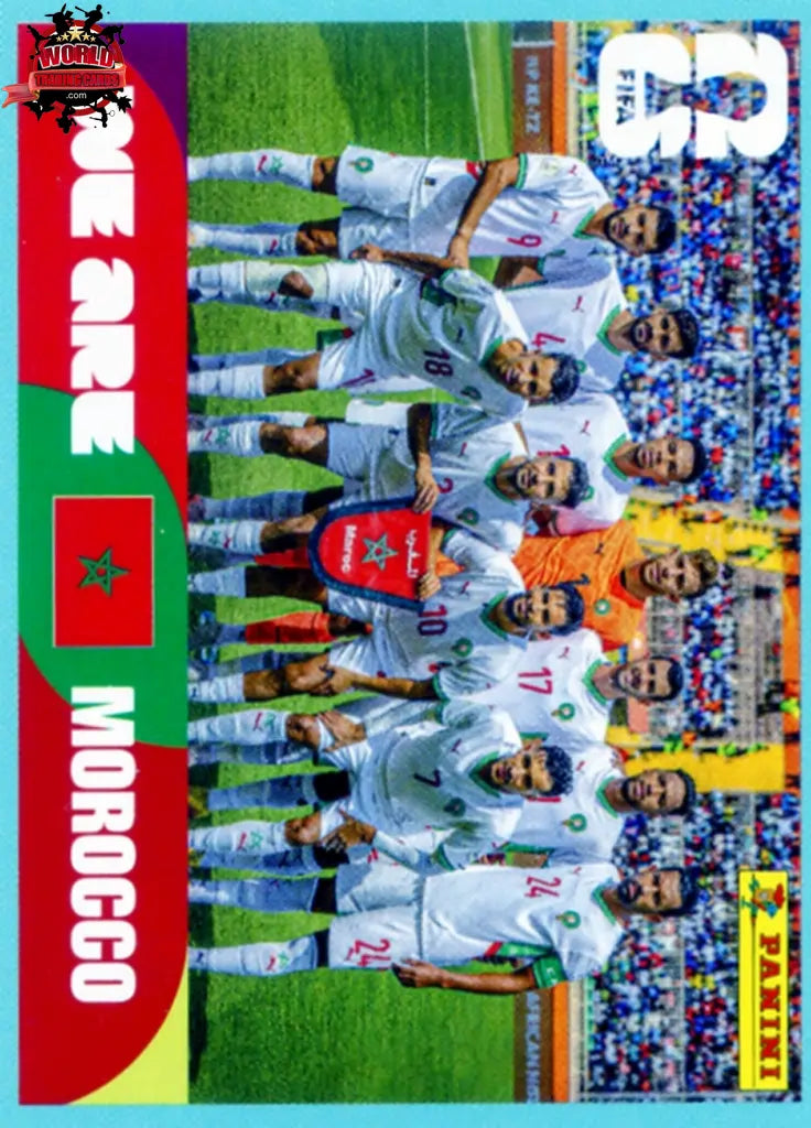 #MAR013 | Panini | Fifa World Cup Stickers | 2026 | Team Photo | Morocco | Base - International version