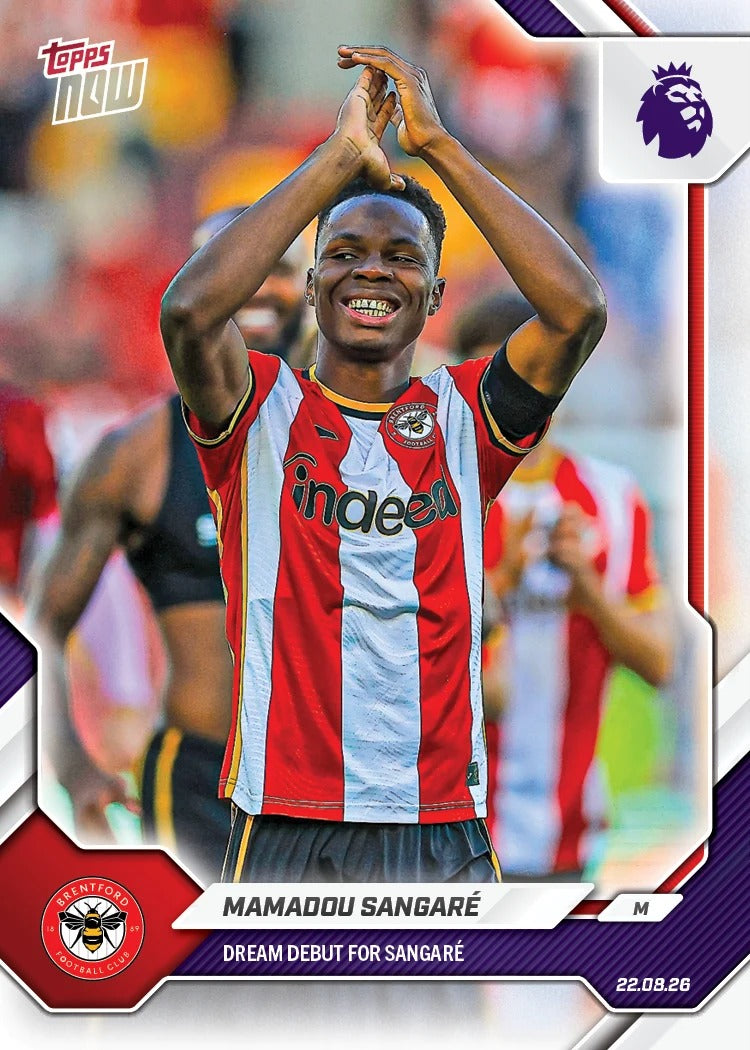 2026-27 | Topps | Now | Premier League | Mamadou Sangaré | Base | #002 | BAJO PEDIDO | ENVÍO 30 días aproximadamente desde la fecha de compra.
