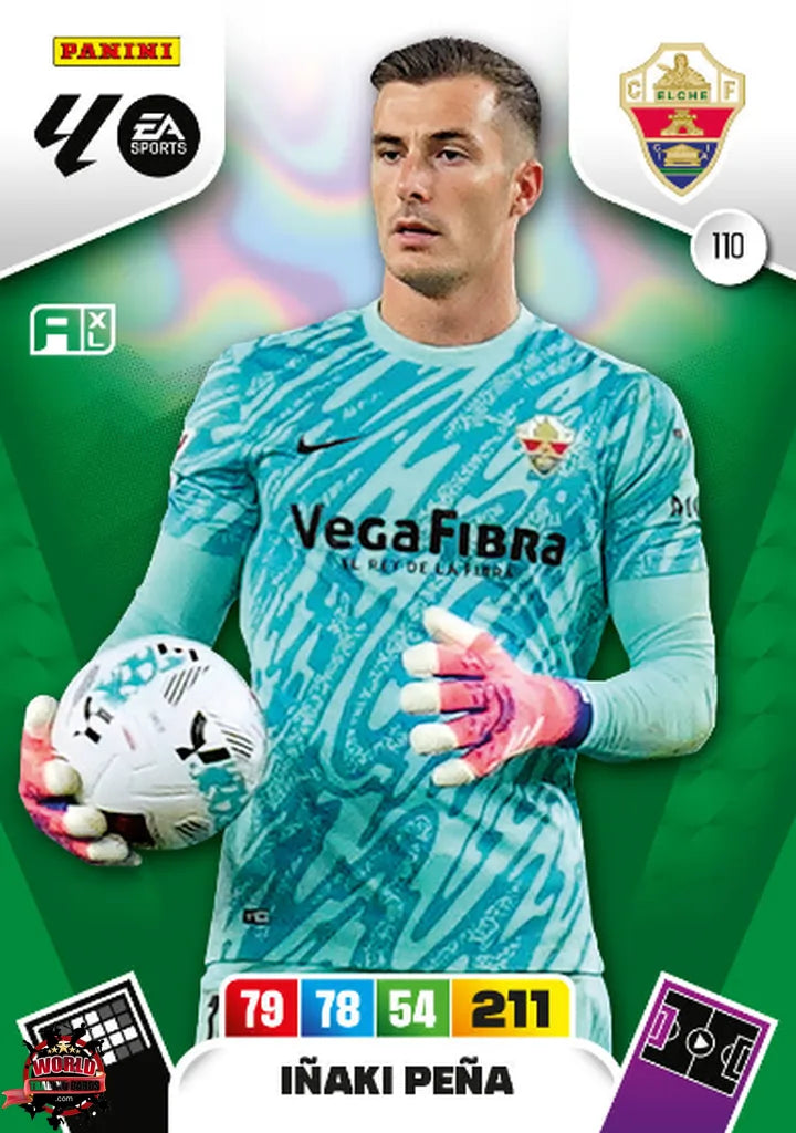 Iñaki Peña - Elche CF - Panini Adrenalyn XL - 2025-2026 - 110 - Basico